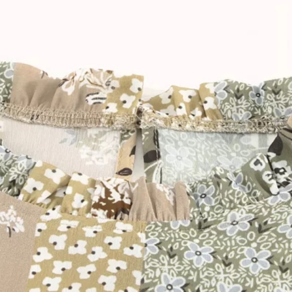 ♥️New boutique floral print ruffle cuff - Picture 9 of 16